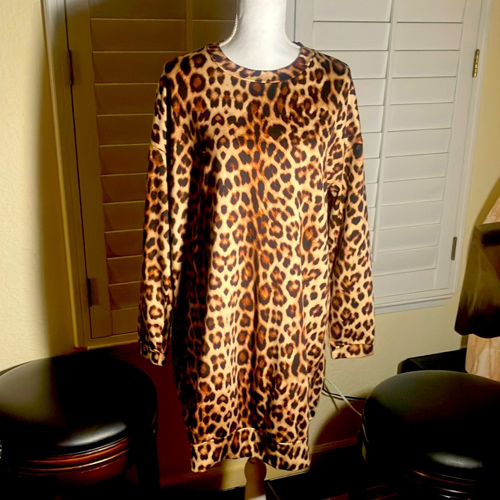 Coco & Shay Chita Print Long Sleeve Tunic Dress W… - image 1